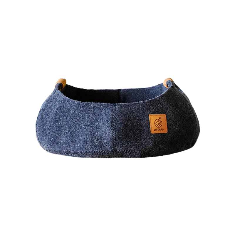 Cat Basket Bed Blue